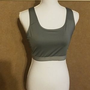 Women's silver sports bra. XL